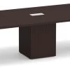Classic Square-Edge Conference Table 12 Ft With Cube Base - Espresso -Office Furniture Store 90bbfe899bd9ac994178f6808b1d