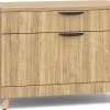 Signature 2-Drawer Storage Cabinet - Aspen Base And Top With Natural Oak Legs -Office Furniture Store 934e5c0219f78f0a88736bfa0836
