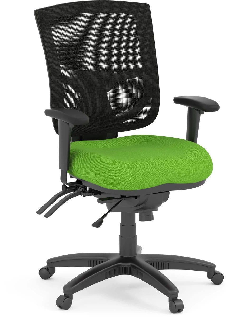 CoolMesh Pro Executive Mid Back Chair - Green Fabric 3 CoolMesh Pro Executive Mid Back Chair - Green Fabric