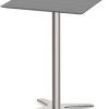 Classic Square Bistro Table 30" With Beveled-Edge Top And Cross Brushed Metal Base - Newport Grey -Office Furniture Store 98c74064028297eab4f5da108d11