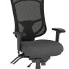 CoolMesh Pro Executive High Back Chair - Grey Fabric With Titanium Base And Headrest -Office Furniture Store 9923ad430bb049a2dc63a3fb4580