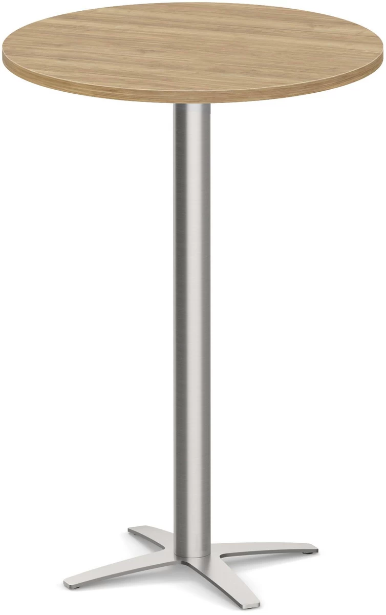 Classic Round Bistro Table 36" With Cross Brushed Metal Base - Aspen 3 Classic Round Bistro Table 36" With Cross Brushed Metal Base - Aspen