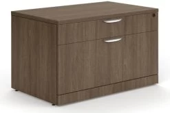 Elements 2-Drawer Personal Storage Cabinet - Modern Walnut Base And Top