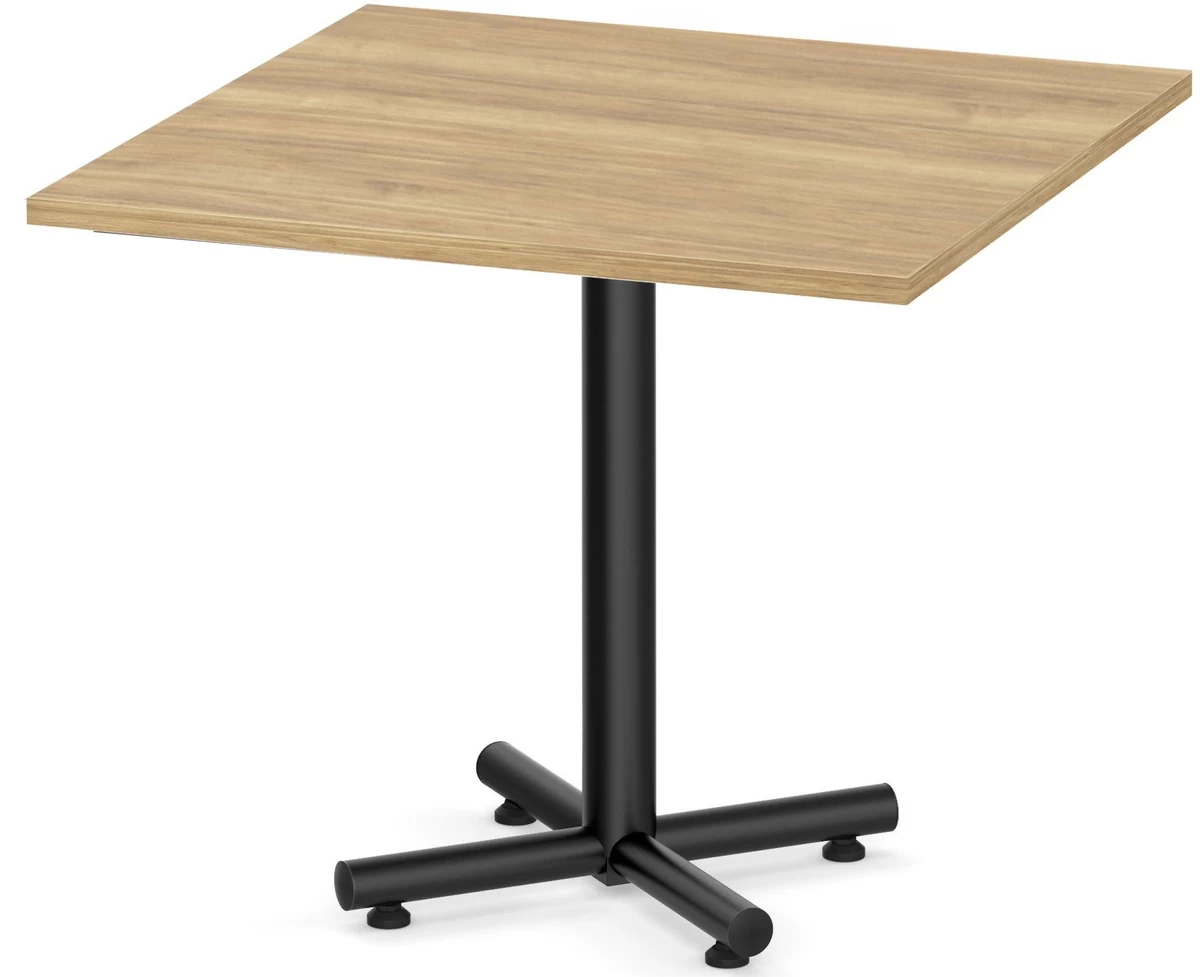 Classic Square Meeting Table 36" With Black Metal Base - Aspen 3 Classic Square Meeting Table 36" With Black Metal Base - Aspen
