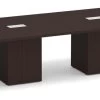 Classic Square-Edge Conference Table 16 Ft With Cube Base - Espresso -Office Furniture Store a2589b74c0173f9ea3438920d776