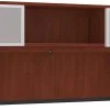 Classic Hutch 71" With 2 Glass Doors - Cherry -Office Furniture Store a66db210984adc87b31d0c791343 1