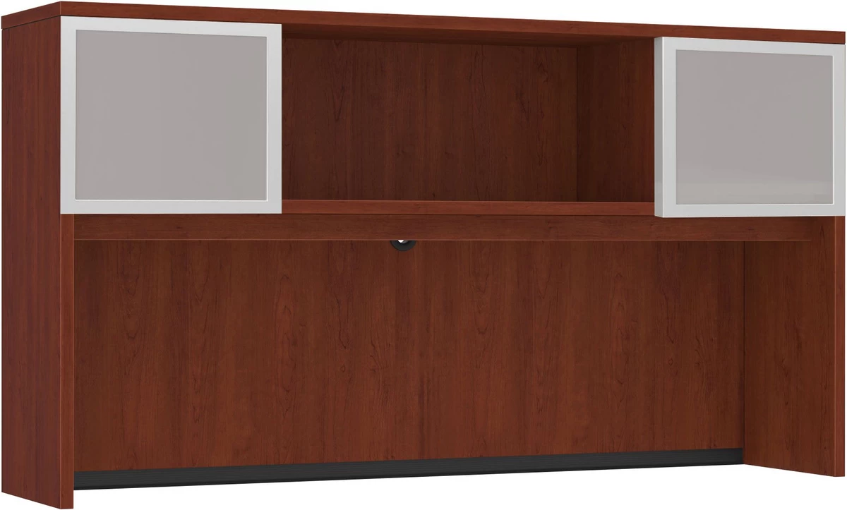 Classic Hutch 60" With 2 Glass Doors - Cherry 3 Classic Hutch 60" With 2 Glass Doors - Cherry