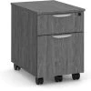 Locking Mobile Box/File Pedestal - Newport Grey