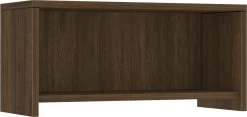 Classic Open Wall-Mounted Hutch - Modern Walnut