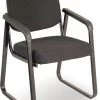 Ashton Sled Base Guest Chair - Black Fabric -Office Furniture Store b266f50ed98c32a6775b171b266b