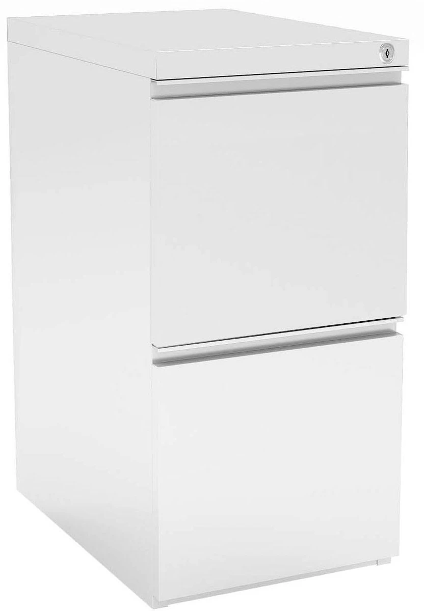 Premium Steel Metal Filing Cabinets - 2 Drawer In White 3 Premium Steel Metal Filing Cabinets - 2 Drawer In White