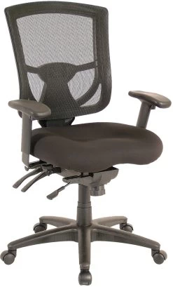 CoolMesh Pro Executive Mid Back Chair - Black Fabric