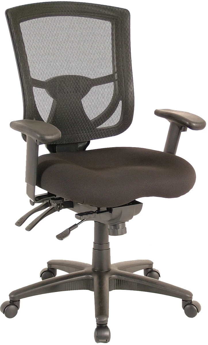 CoolMesh Pro Executive Mid Back Chair - Black Fabric 3 CoolMesh Pro Executive Mid Back Chair - Black Fabric