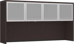 Classic Hutch 66" With 4 Glass Doors - Espresso