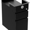 Narrow Pedestal With USB Plug - Black -Office Furniture Store b6f31858b95e4af998080737e579