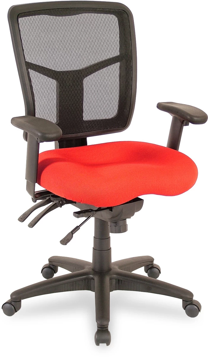 CoolMesh Executive Mid Back Chair - Red Fabric 3 CoolMesh Executive Mid Back Chair - Red Fabric