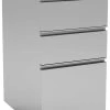 Premium Steel Metal Filing Cabinets - 3 Drawer In Silver