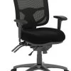 CoolMesh Pro Executive Mid Back Chair - Black Fabric With Titanium Base