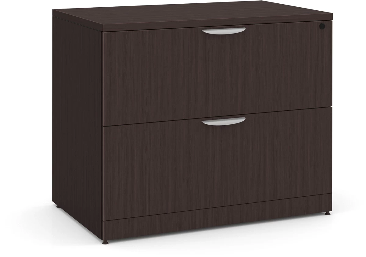 Lateral Filing Cabinet - 2 Drawer In Espresso 3 Lateral Filing Cabinet - 2 Drawer In Espresso