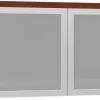 Classic Wall-Mounted Hutch With Glass Doors - Cherry 1 Classic Wall-Mounted Hutch With Glass Doors - Cherry -Office Furniture Store c62f87679c0c7c8cd61357289e7f