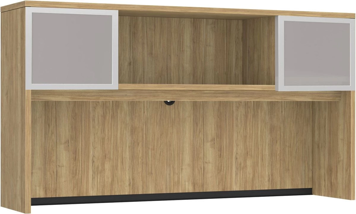 Classic Hutch 66" With 2 Glass Doors - Aspen 3 Classic Hutch 66" With 2 Glass Doors - Aspen