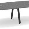 Signature Boat-Shape Conference Table 10 Ft - Newport Grey With Black Metal Legs -Office Furniture Store ce0cacc264135640c6f524797cb1 1