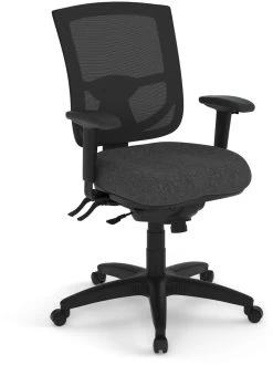 CoolMesh Pro Executive Mid Back Chair - Grey Fabric