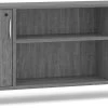 Encore Narrow Storage Credenza With Metal Legs - Newport Grey With Silver Legs 2 Encore Narrow Storage Credenza With Metal Legs - Newport Grey With Silver Legs -Office Furniture Store d35b0040153795f8a189db83ff8b