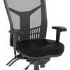CoolMesh Pro Executive High Back Chair - Black Leather With Headrest -Office Furniture Store def327ed5fd67f814965d00a53a3