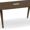 Signature Racetrack Conference Table 8 Ft - Modern Walnut And Silver Hardware -Office Furniture Store e1aa97ea2123aef6d34a872c7f16
