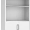 Heavy Duty Bookshelves With Door Kit - 6 Shelf In White 1 Heavy Duty Bookshelves With Door Kit - 6 Shelf In White -Office Furniture Store e38235bc1d86ac63ee9ef30f83f4