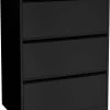 Steelwise Lateral Filing Cabinet - 3 Drawer In Black