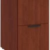 Classic Locking Mobile Pedestals - 2 Drawer In Cherry
