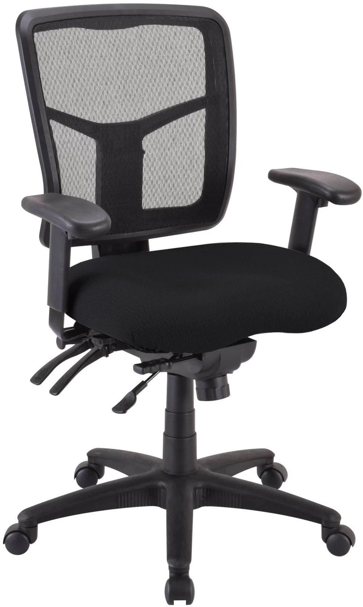CoolMesh Executive Mid Back Chair - Black Fabric 3 CoolMesh Executive Mid Back Chair - Black Fabric