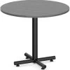 Classic Round Meeting Table 36" With Square-Edge Top And Black Metal Cross Base - Newport Grey 2 Classic Round Meeting Table 36" With Square-Edge Top And Black Metal Cross Base - Newport Grey -Office Furniture Store f37dc8ac1cb233cb74973fea473e