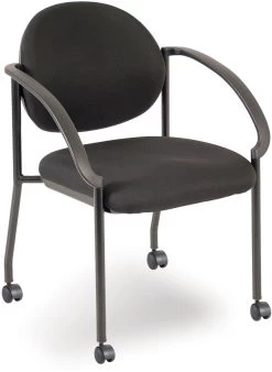 Regal Stackable Guest Chair With Arms And Casters