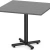 Classic Square Meeting Table 36" With Black Metal Base - Newport Grey 2 Classic Square Meeting Table 36" With Black Metal Base - Newport Grey -Office Furniture Store feeea559b346055ba3bad2bcce5c